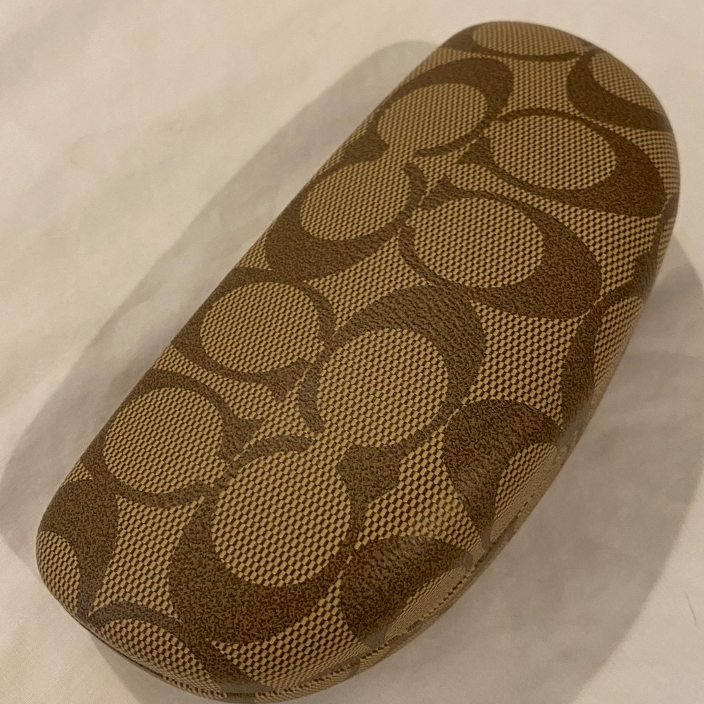 Coach sunglasses case brown